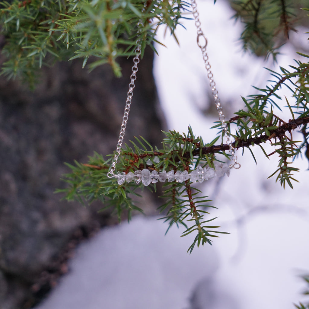 Herkimerdiamant armbånd