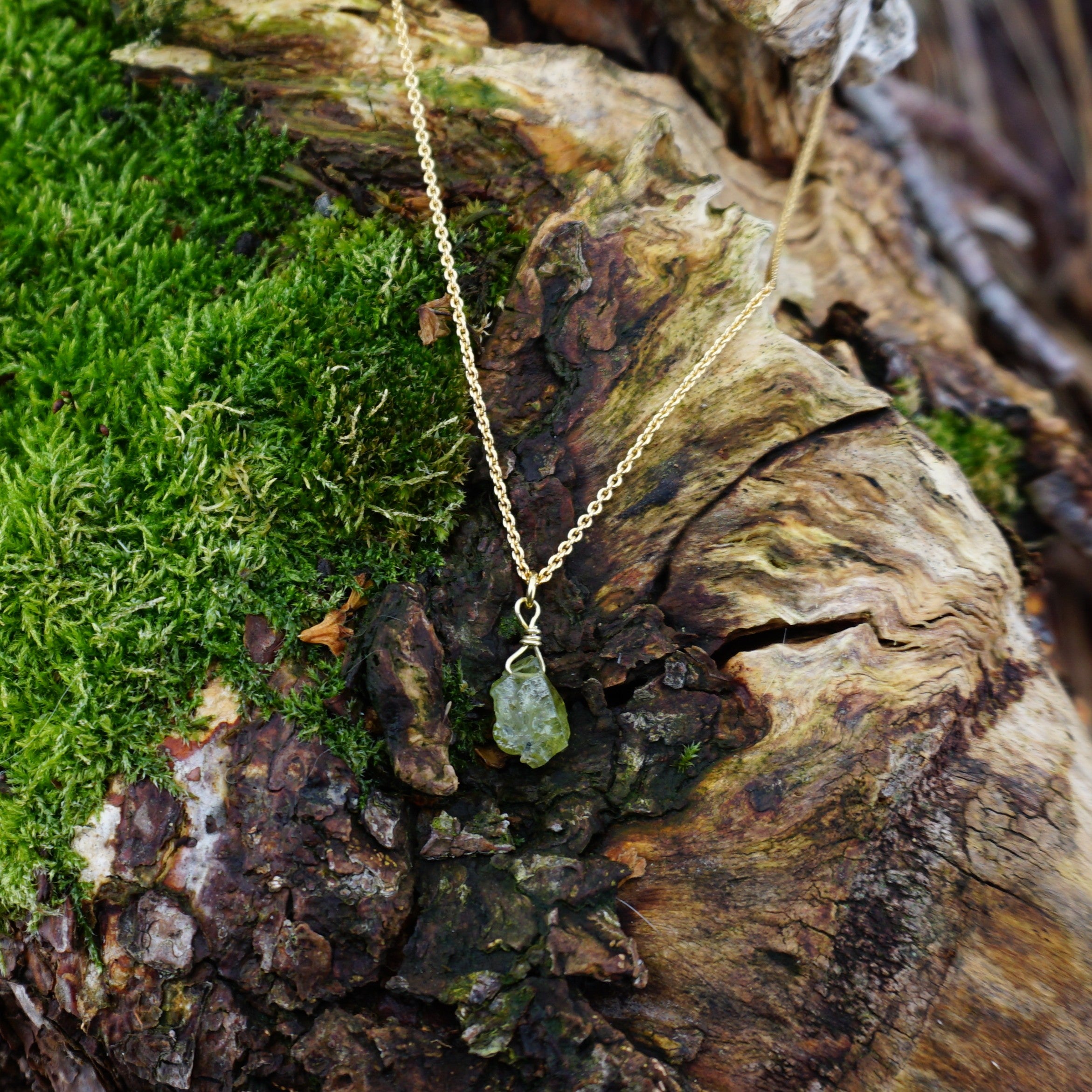 Peridot halskjede