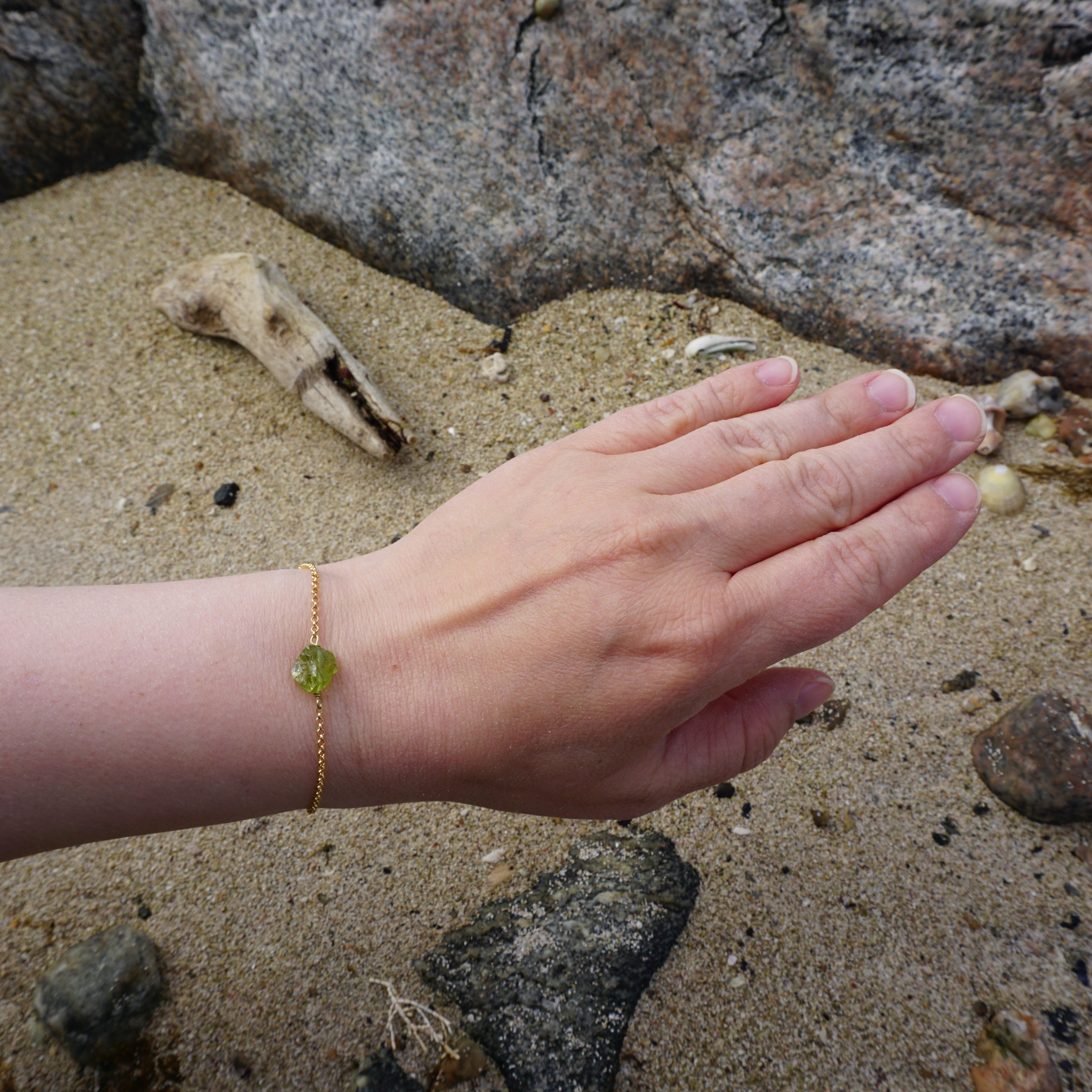 Peridot armbånd