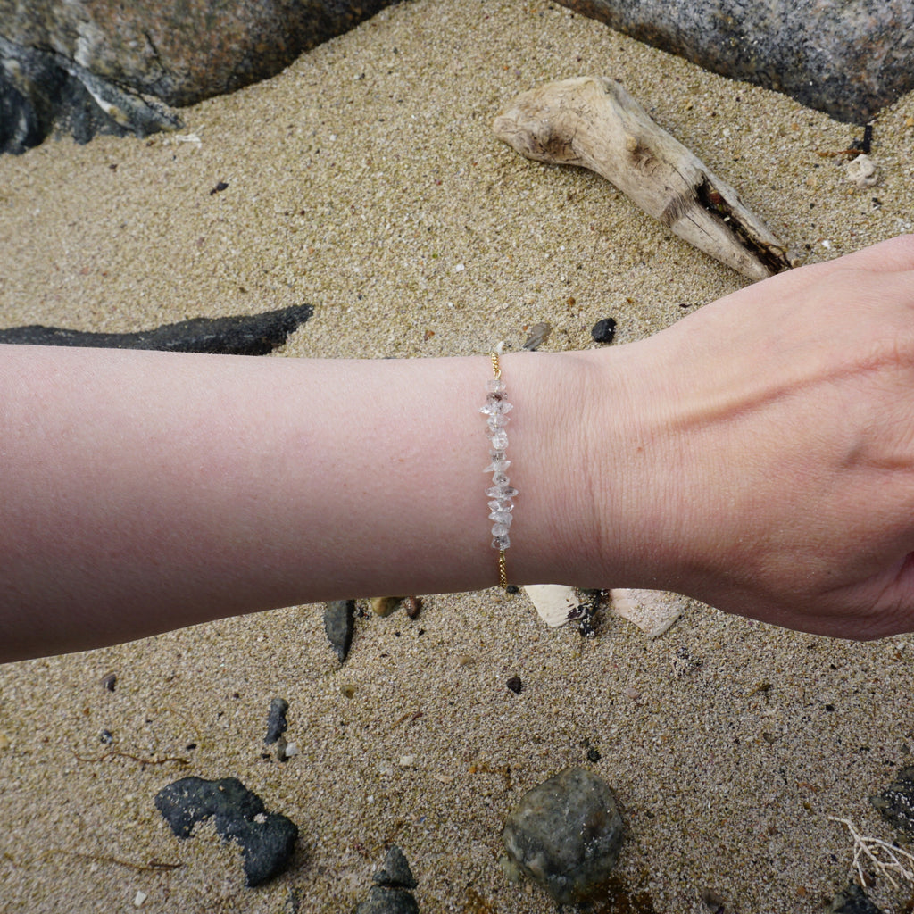 Herkimerdiamant armbånd
