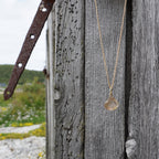 Gulltopas fasett gullforgylt halskjede